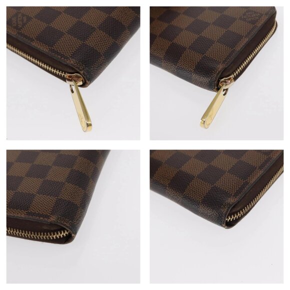 Authentic LOUIS VUITTON Damier Ebene Zippy Wallet bst336-120225 - Picture 7 of 16